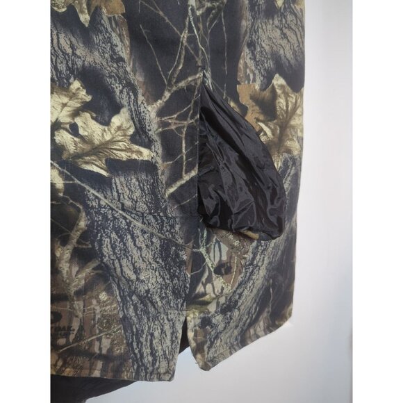 VTG Duxback Camo Jacket Mens L Streetwear Buttons Pockets Hood Hunting Gorpcore - Picture 11 of 11